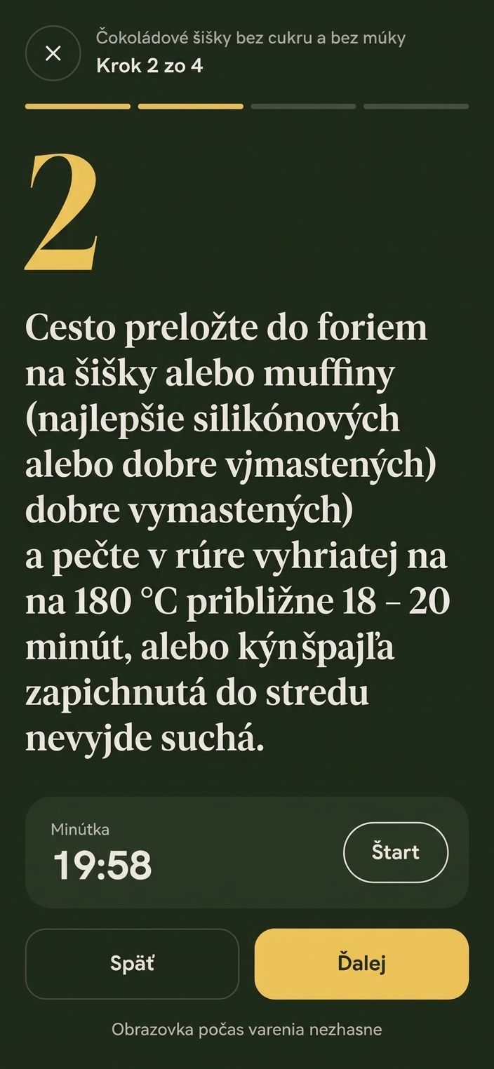 Režim varenia krok za krokom